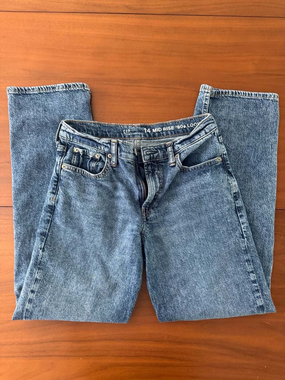 Gap Teen Girl Mid Rise '90s Loose Jeans Size 14